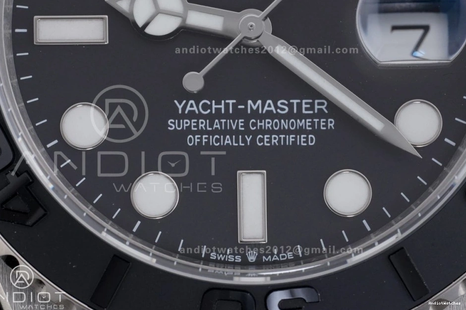 Yacht-Master Bracelet Titanium SH Edition 1:1 EyeCatching On Titanium Black Dial Best 226627 Clean 1206 1006
